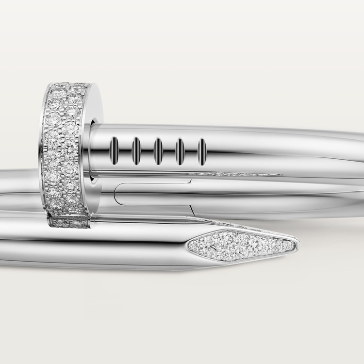 Cartier Juste un Clou bracelet, large model, diamonds - Image 6